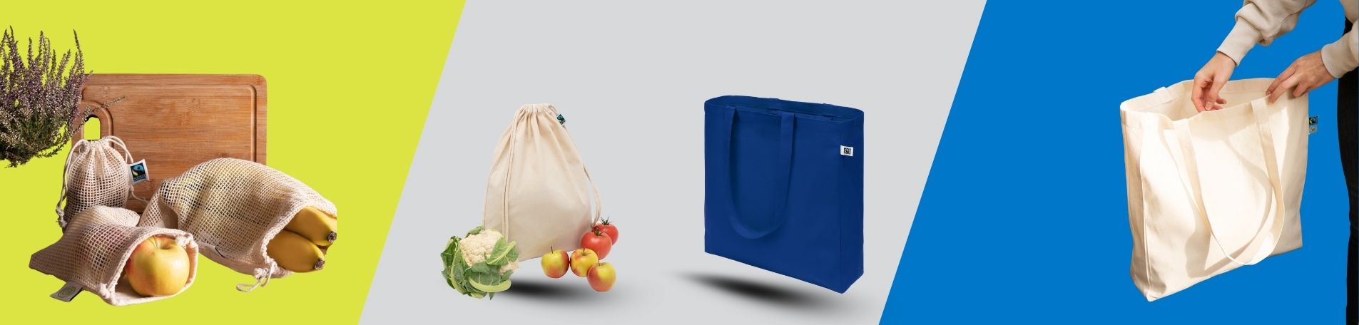 Fairtrade-Baumwolltaschen